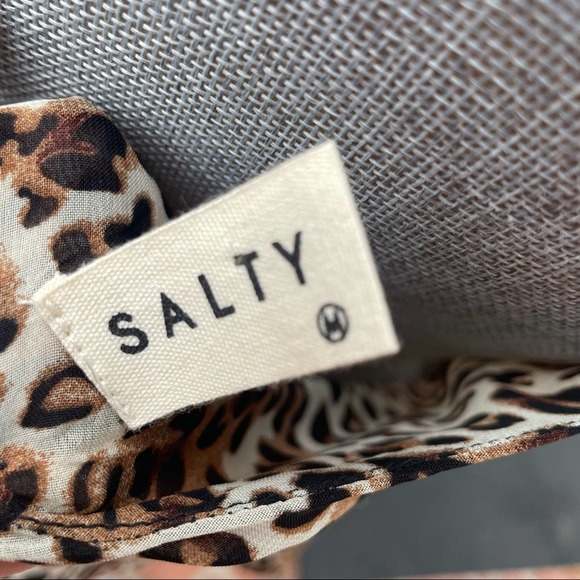 Leopard Print Women's Cowl Neck Blouse - Picture 7 of 7